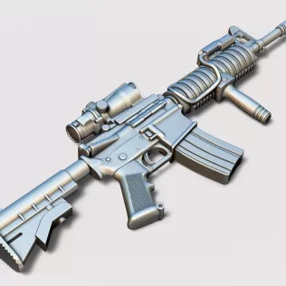 M4 SOPMOD with ACOG - Model thumbnail 3