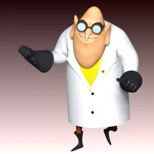 Dr. Nefario - Despicable Me - Model thumbnail 6