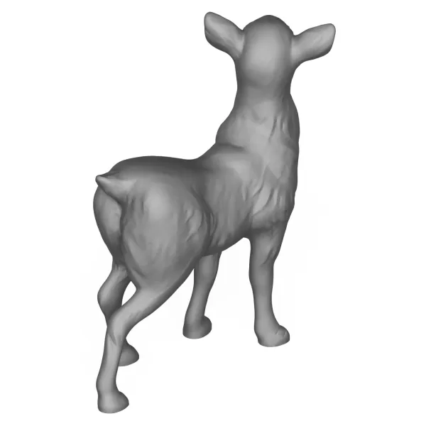 3D Printable Deer Fawn Animal - Model preview 6