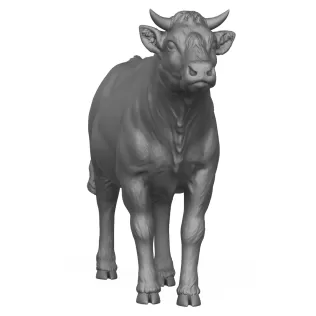 3D Printable Young Cow - Model thumbnail 2