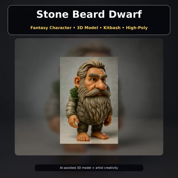 Fantasy Character Pack – Cute High-Poly Kitbash Creatures - Model preview 18