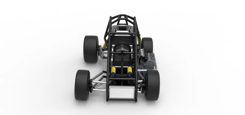 Three Quarter Midget Base Scale 1:25 - Model preview 8