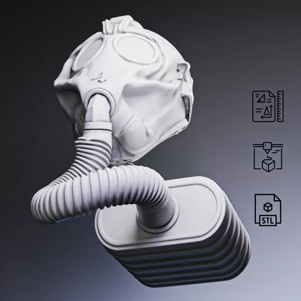 WWI Gas Mask S.B.R. #RoZ - Model preview 1