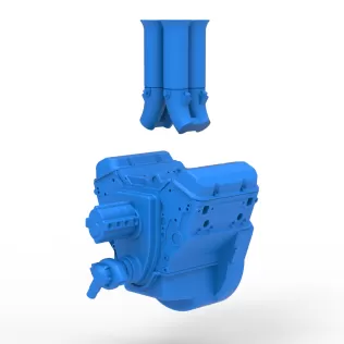 Engine V4 Scale 1:25 - Model thumbnail 11