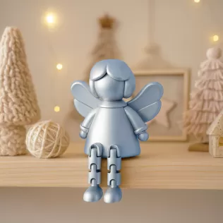 Flexi Angel Figure | Guardian Angel Christmas Decor - Model thumbnail 2