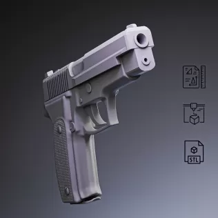 P226 Tactical Pistol #RoZ - Model thumbnail 4