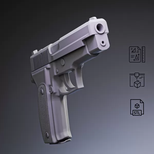 P226 Tactical Pistol #RoZ - Model preview 4