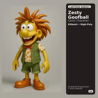 Character Kitbash Collection – High-Poly Stylized 3D Figures - Model thumbnail 18