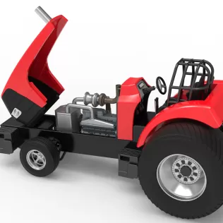 Pro Stock Pulling Tractor Version 6 Scale 1:25 - Model thumbnail 22