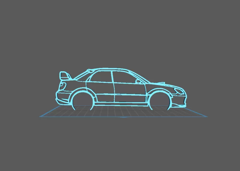 Subaru - Impreza WRX Wall Art - Model preview 2