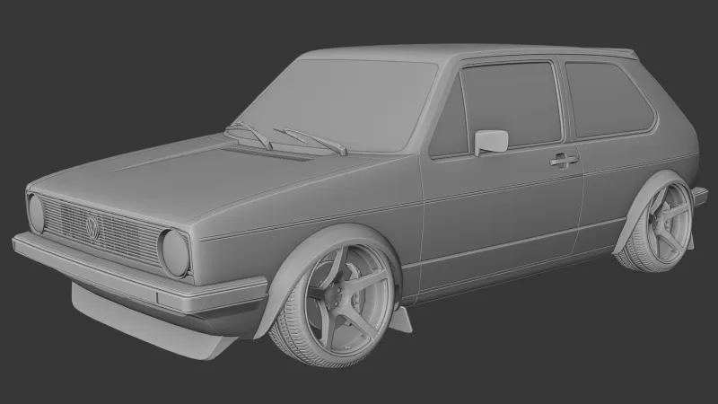 Volkswagen Golf mk1 - Model preview 6
