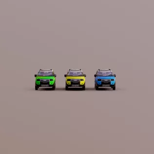 900 Tris Land Cruiser Low Poly - Model thumbnail 2