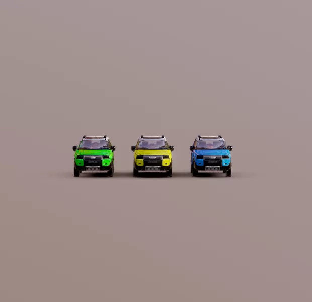 900 Tris Land Cruiser Low Poly - Model preview 2