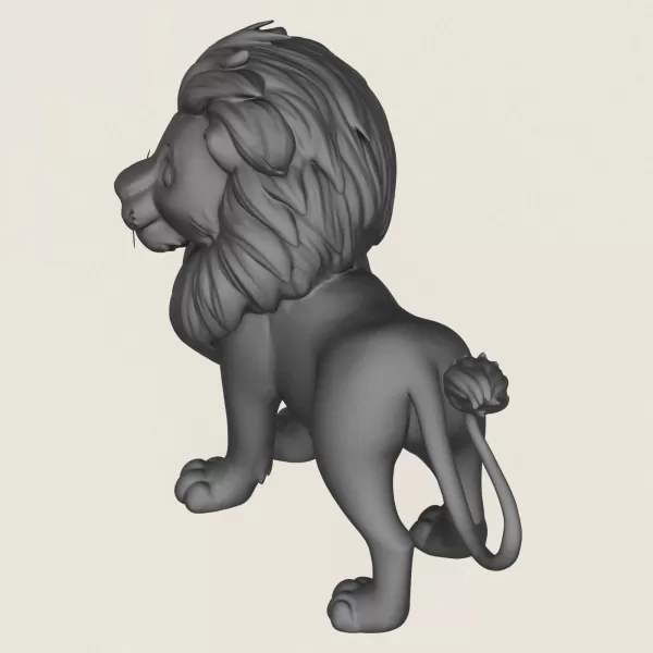 The Lion King Print Ready 3D Model - Model preview 5