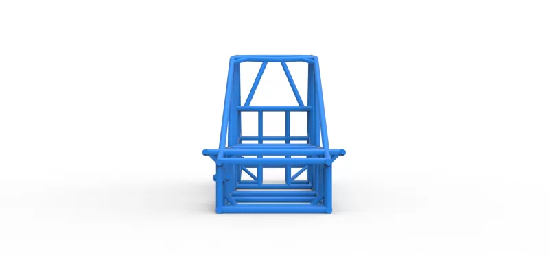 Frame of Experimental Pavement Silver Crown Car Scale 1:25 - Model preview 5