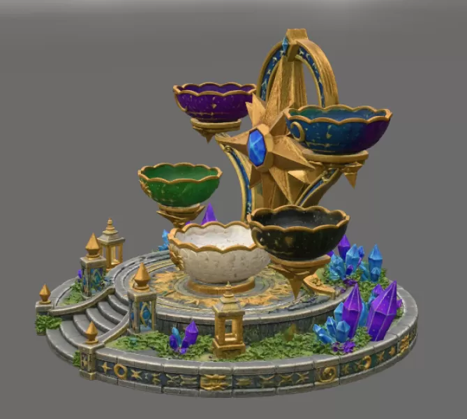 Astral Constellation Offering Sanctuary STL File for 3D Print - Model preview 10