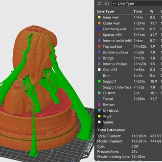 Rachel McAdams 3D Bust - Model thumbnail 2