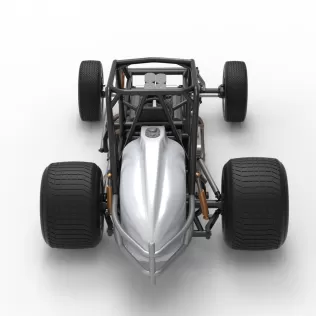 Vintage Dirt Silver Crown Car Base Scale 1:25 - Model thumbnail 17