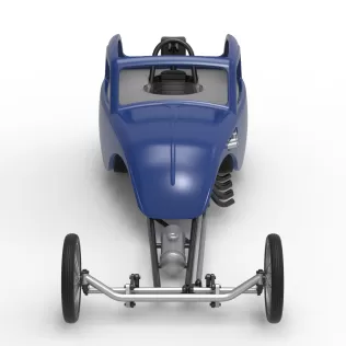 Front engine old school dragster with shell V13 Scale 1:25 - Model thumbnail 8