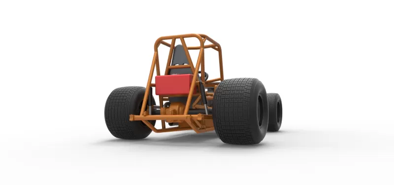 Vintage Sprint car Base Version 2 Scale 1:25 - Model preview 19