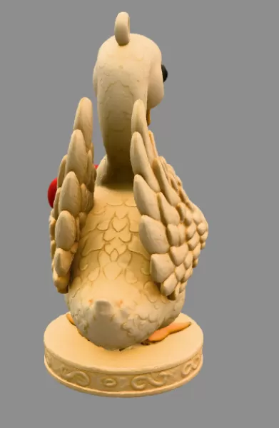 Swan with Heart – STL File | Digital Download - Model preview 5