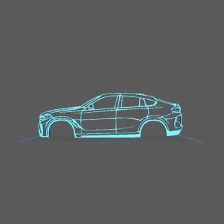 BMW - X6 M F96 2020 Wall Art