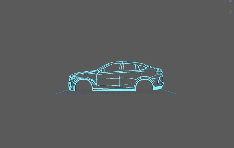 BMW - X6 M F96 2020 Wall Art - Model preview 1