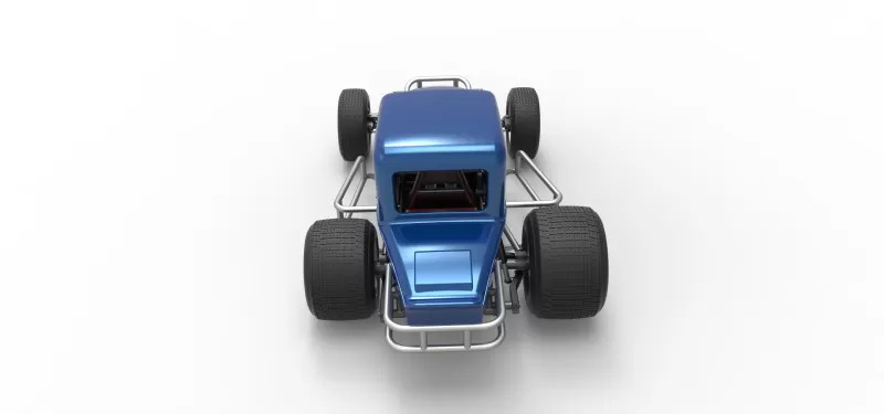 Vintage Sprint car Version 2 Scale 1:25 - Model preview 17