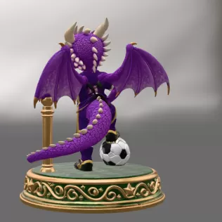 Fantasy Football Dragon STL for 3D Printing - Model thumbnail 5