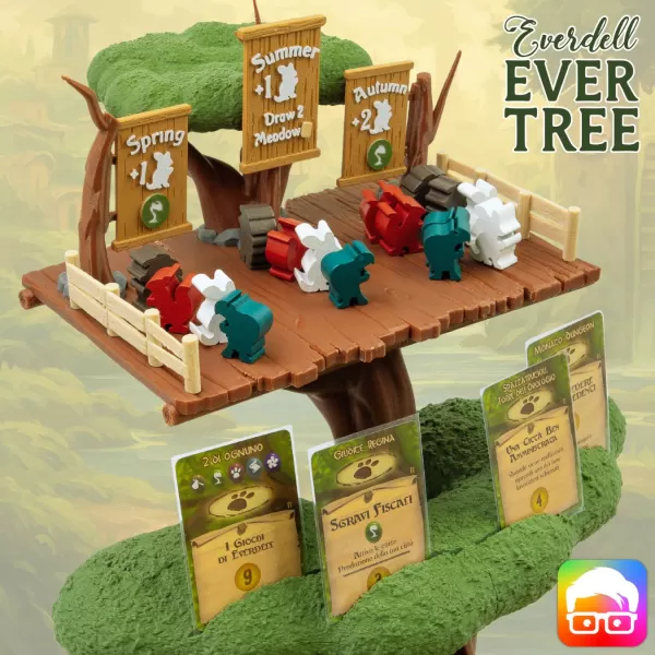 Everdell Tree 3d Printable Replacement - Model preview 6