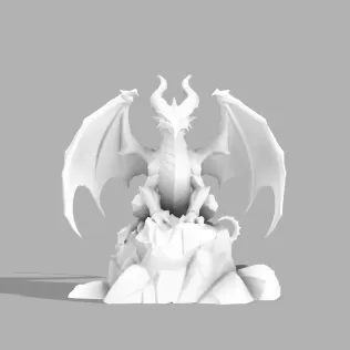 Dragon Guardian Statue - Model thumbnail 4