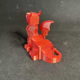 Medium Poly Baby RoboDragon - Model thumbnail 3