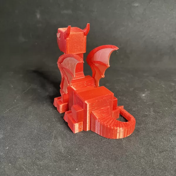 Medium Poly Baby RoboDragon - Model preview 3