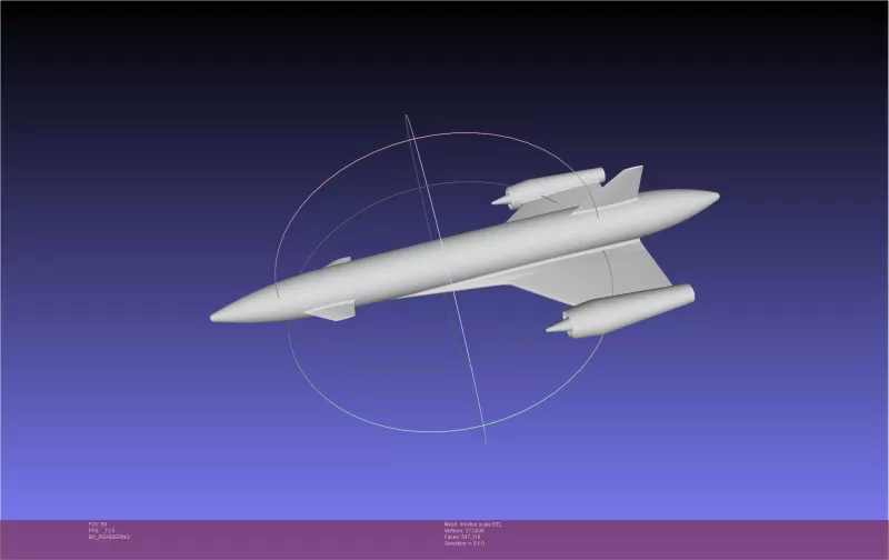 ESA Invictus Hypersonic Spaceplane Model - Model preview 3