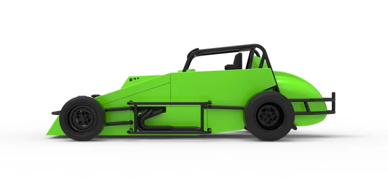 Pavement Silver Crown Car Version 3 Scale 1:25 - Model preview 9