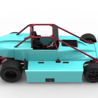 Experimental Pavement Silver Crown Car Version 3 Scale 1:25 - Model thumbnail 23