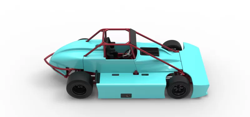 Experimental Pavement Silver Crown Car Version 3 Scale 1:25 - Model preview 23