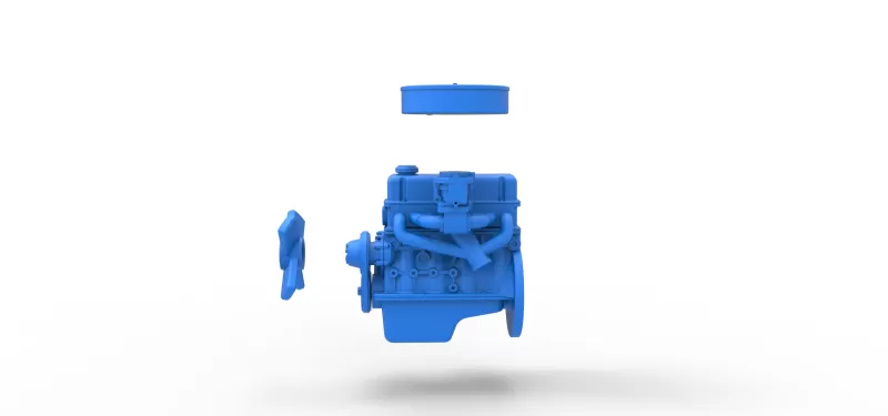 Engine of New Zealand Ministock car Scale 1:25 - Model preview 20