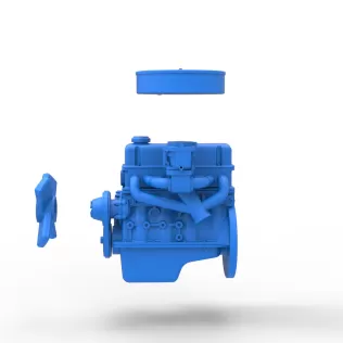 Engine of New Zealand Ministock car Scale 1:25 - Model thumbnail 20