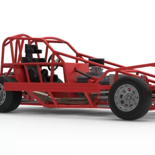 BriSCA Formula 1 Stock Car Base for Dirt Version 2 Scale 1:25 - Model thumbnail 25