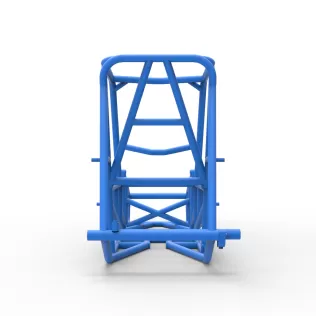 Frame of Vintage Sprint car Version 2 Scale 1:25 - Model thumbnail 11