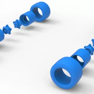 Wheel Set of Vintage Asphalt Modified stock car Scale 1:25 - Model thumbnail 10