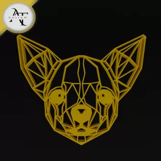 Dog - Geometric - 2D Wall Art Decor