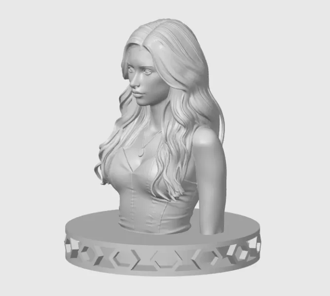 Nina Dobrev 3D Bust Print - Model preview 7
