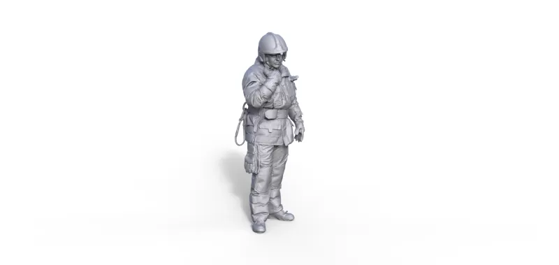 Firefighter figure - Model preview 1