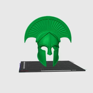 Spartan Warrior Helmet Sculpture