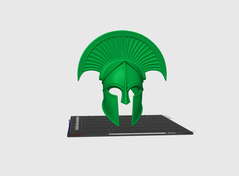 Spartan Warrior Helmet Sculpture - Model preview 5
