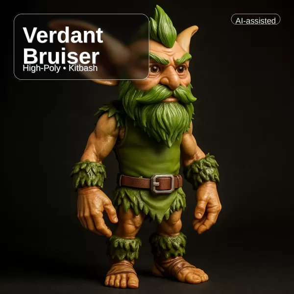 Forest Folk Collection – 10 High-Poly Kitbash Characters - Model preview 8