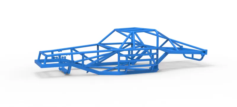 Frame of Vintage Dirt late model Race car Scale 1:25 - Model preview 1