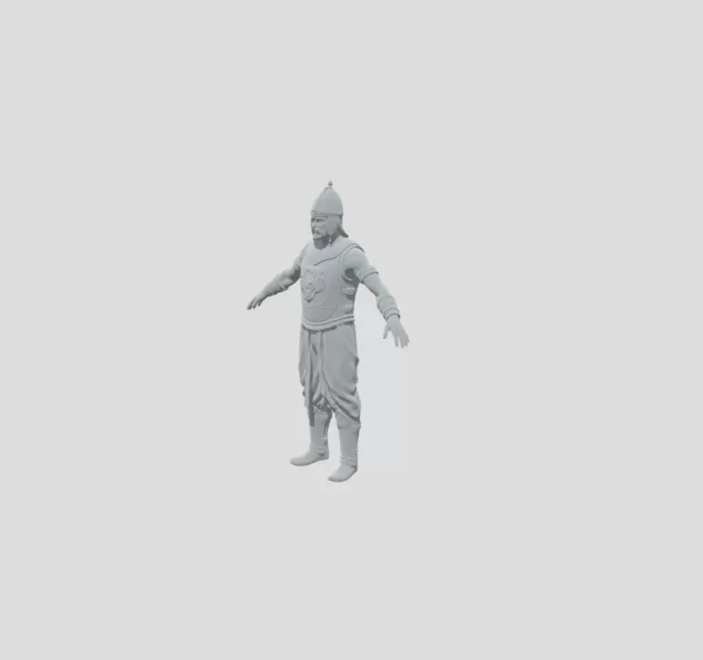 Bronze Tiger Warrior - Model preview 1
